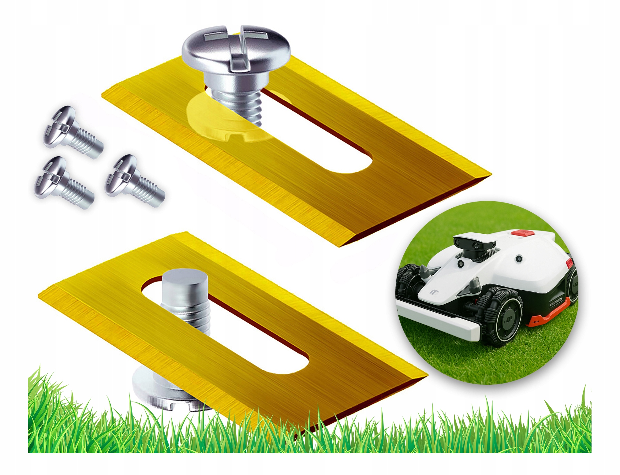 Nože Pro Robota Mammotion Luba 1 2 2000 Awd Yuka Titanové Oboustranné 16 ks