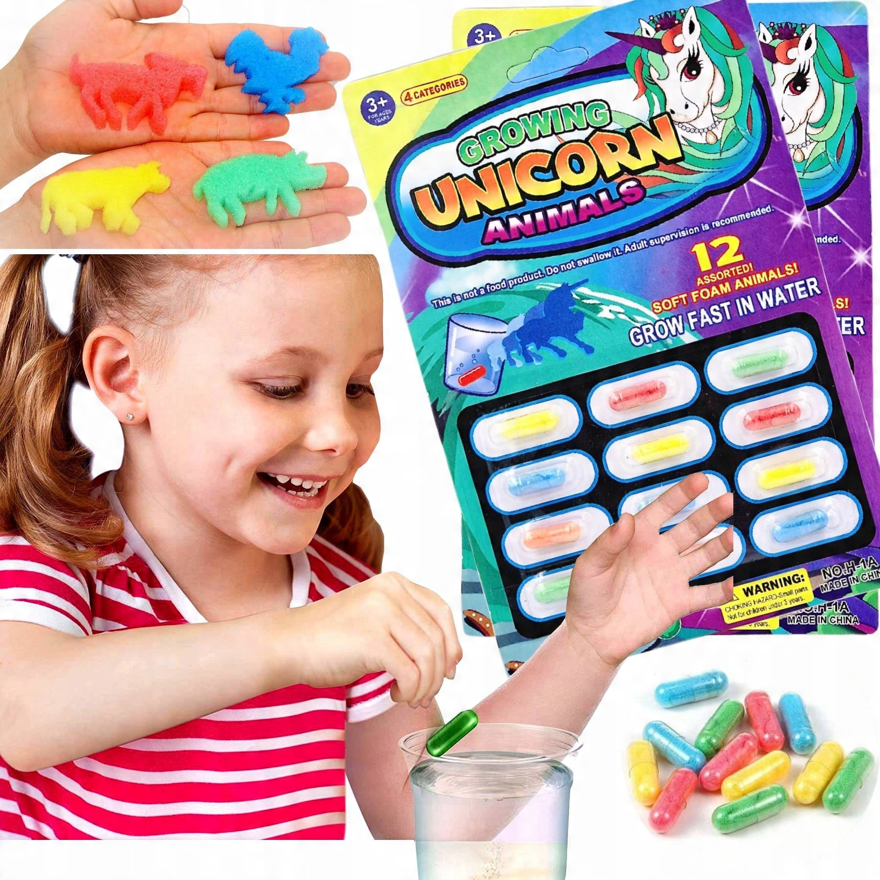 

Magiczne Kapsułki Rosnące W Wodzie Jednorożce 24x