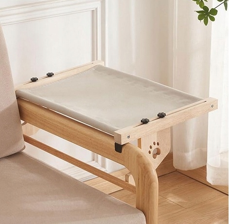 leżak dla kota, legowisko stabilne i bezpieczne, na balkon, łóżko