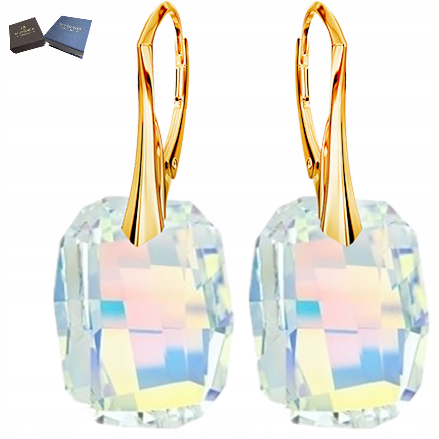 Zlaté Náušnice Dámské Stříbrné šperky 925 Dárek pro ženu Závěsné