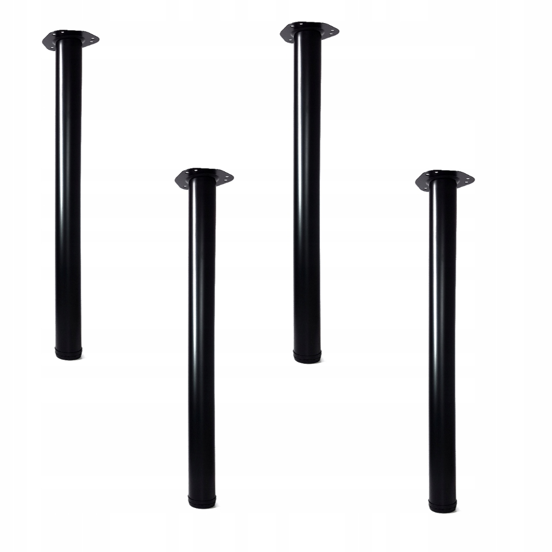 

Nogi Meblowe Do Stołu Blatu 710 MM Czarne 4 Szt