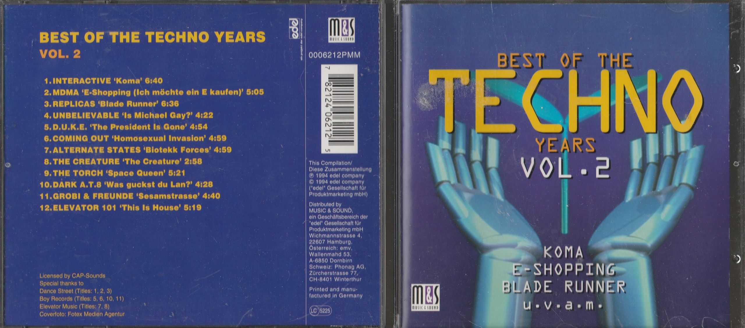 Płyta CD Best Of The Techno Years Vol. 2 Interactive MDMA
