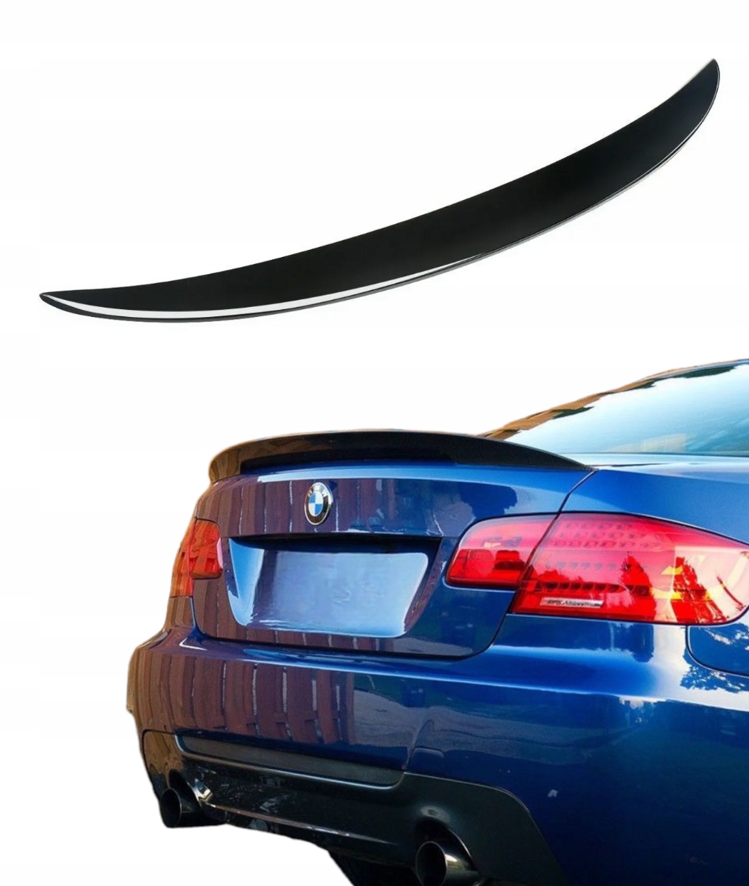 Bmw E92 2005-2012 Spoiler Mp Zadní Klapky Zavazadlového Prostoru Letka Spoiler Černá