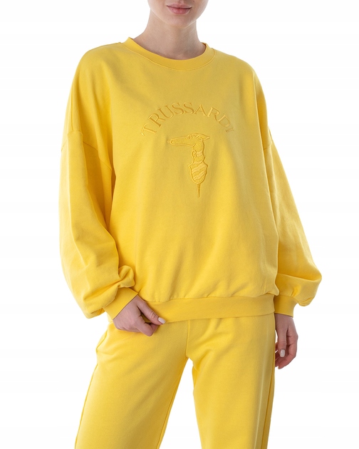 Tru Trussardi Žlutá Oversize Mikina (M)