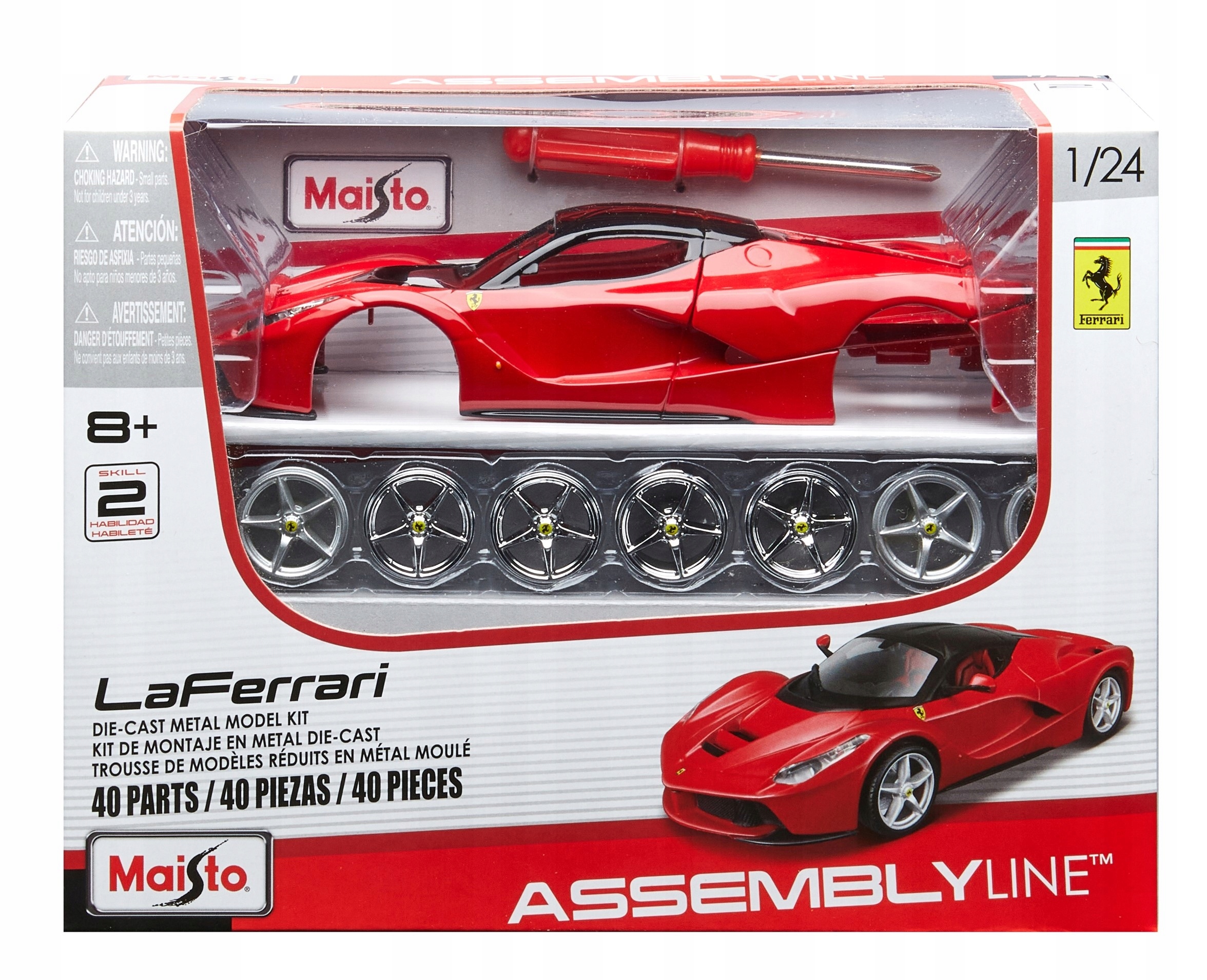 Ferrari LaFerrari F70 2015 Maisto Kit 1:24 Model pro skládání 39129 Diy
