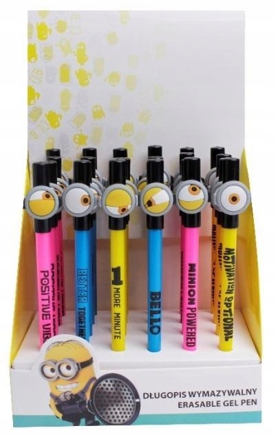 DŁUGOPIS WYMAZYWALNY MINIONKI (24SZT), BENIAMIN