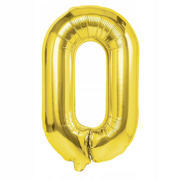 

Balon Foliowy złota cyfra 0 - 100 cm Hel