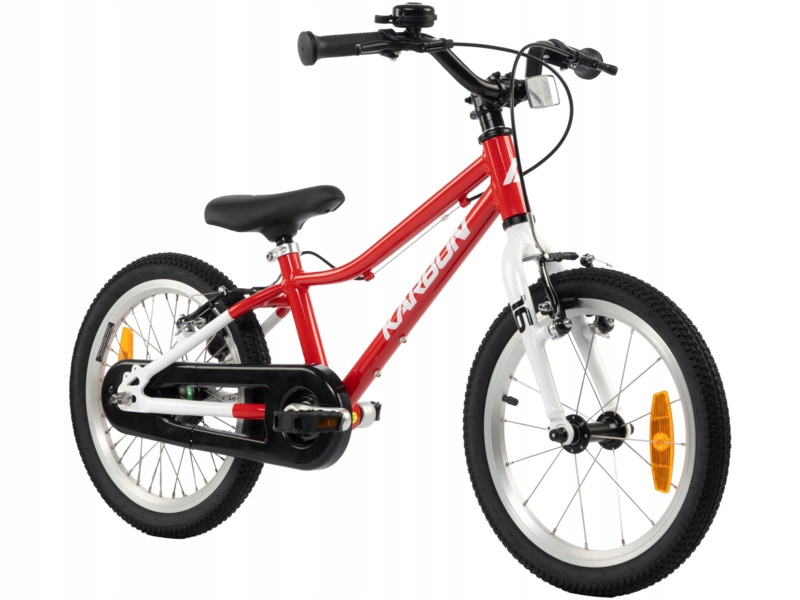 Rower dziecięcy Karbon Superlight Automatic 16 cali dla chłopca Czerwony