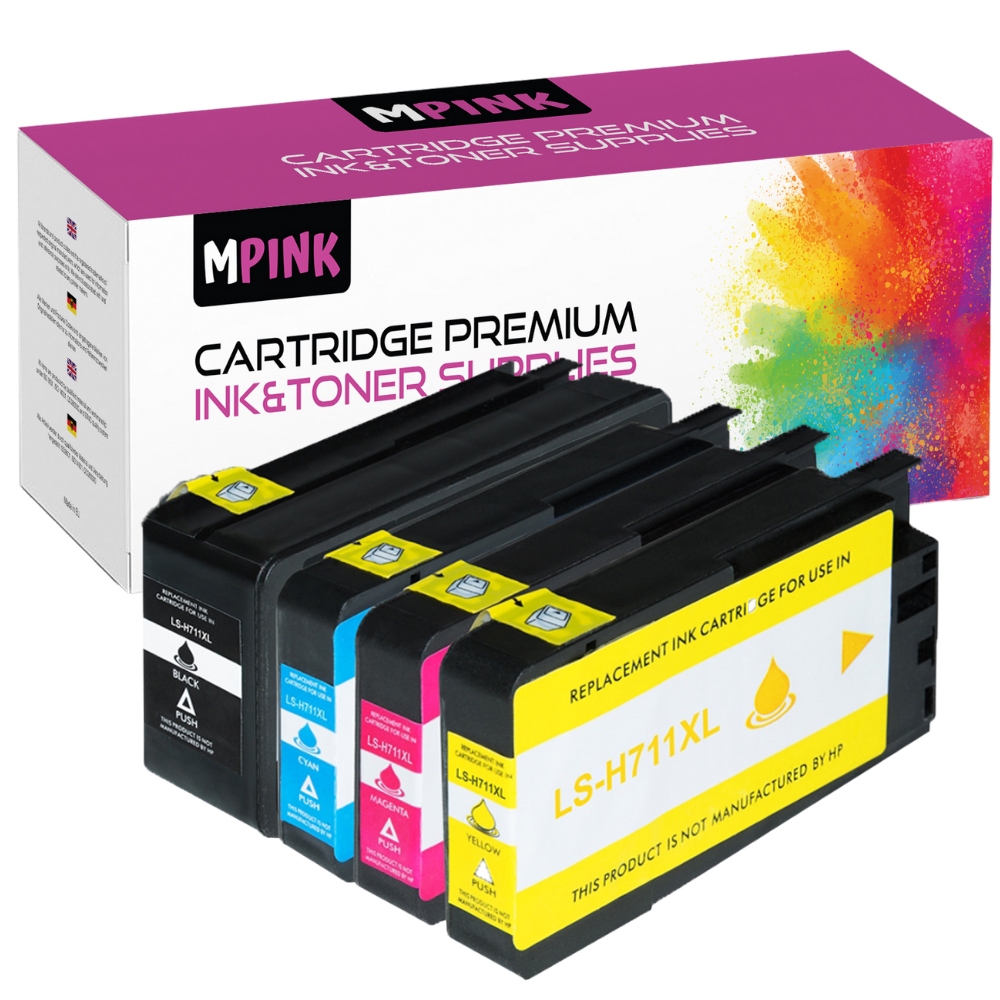 

4x Tusz Do Hp 711 XL Designjet T120 T520 CZ133A