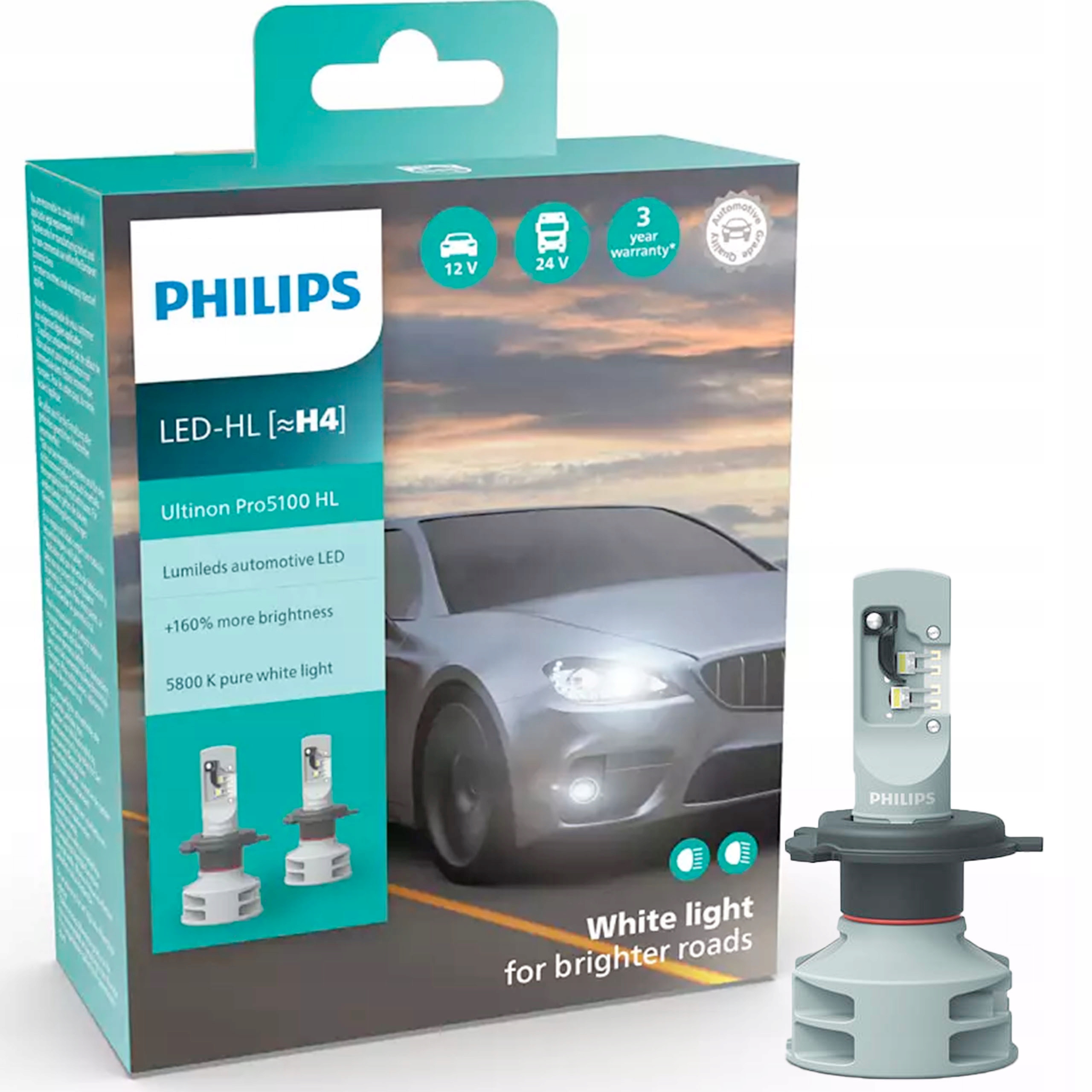 

Phillips Ultino Pro5100 Led Żarówka samochodowa H4