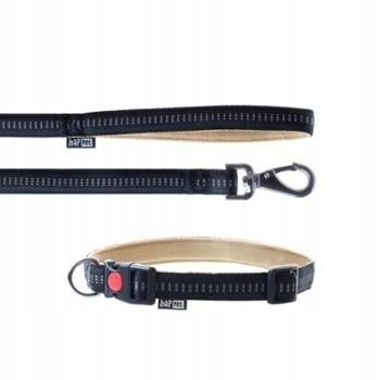 Levně Vodítko+obojek Soft Style Happet černé XL 2.5cm
