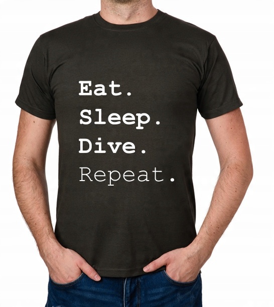 

koszulka Eat Sleep Dive Repeat prezent
