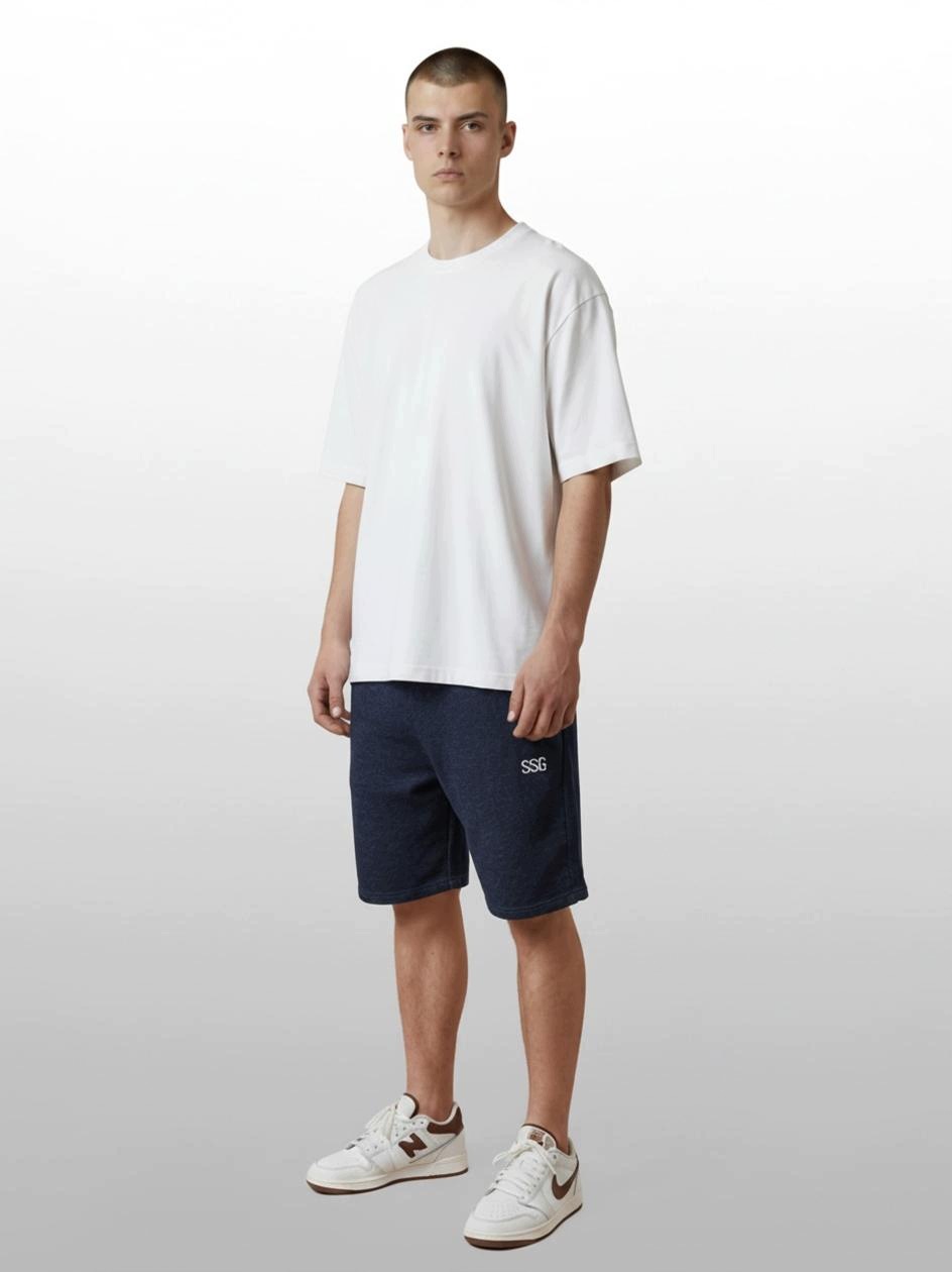 Krátké Kraťasy Tmavě modré Melanžové Ssg Small Classic M