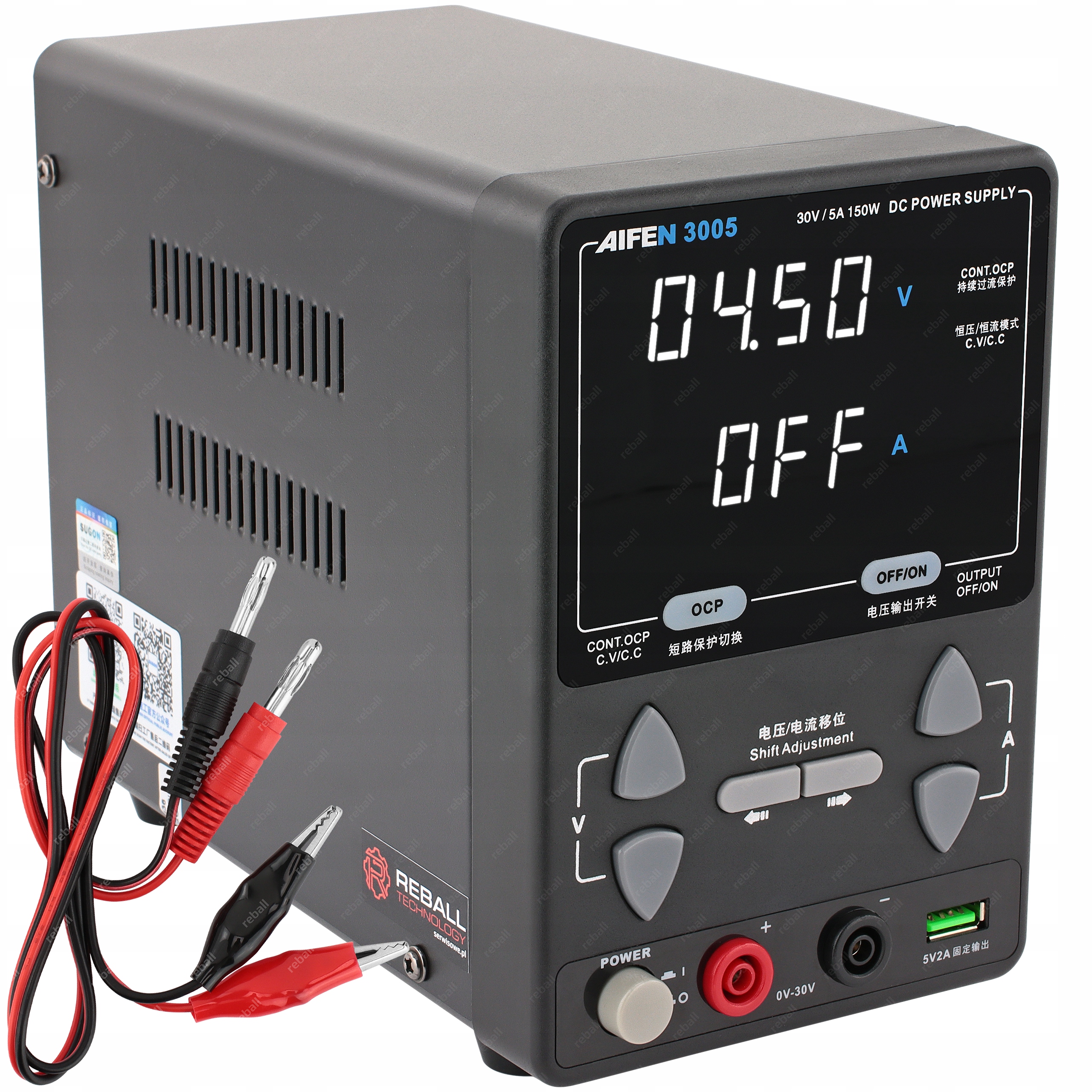 Presný Nastaviteľný Servisný Laboratórny Napájací Zdroj Aifen 3005 30V 5A