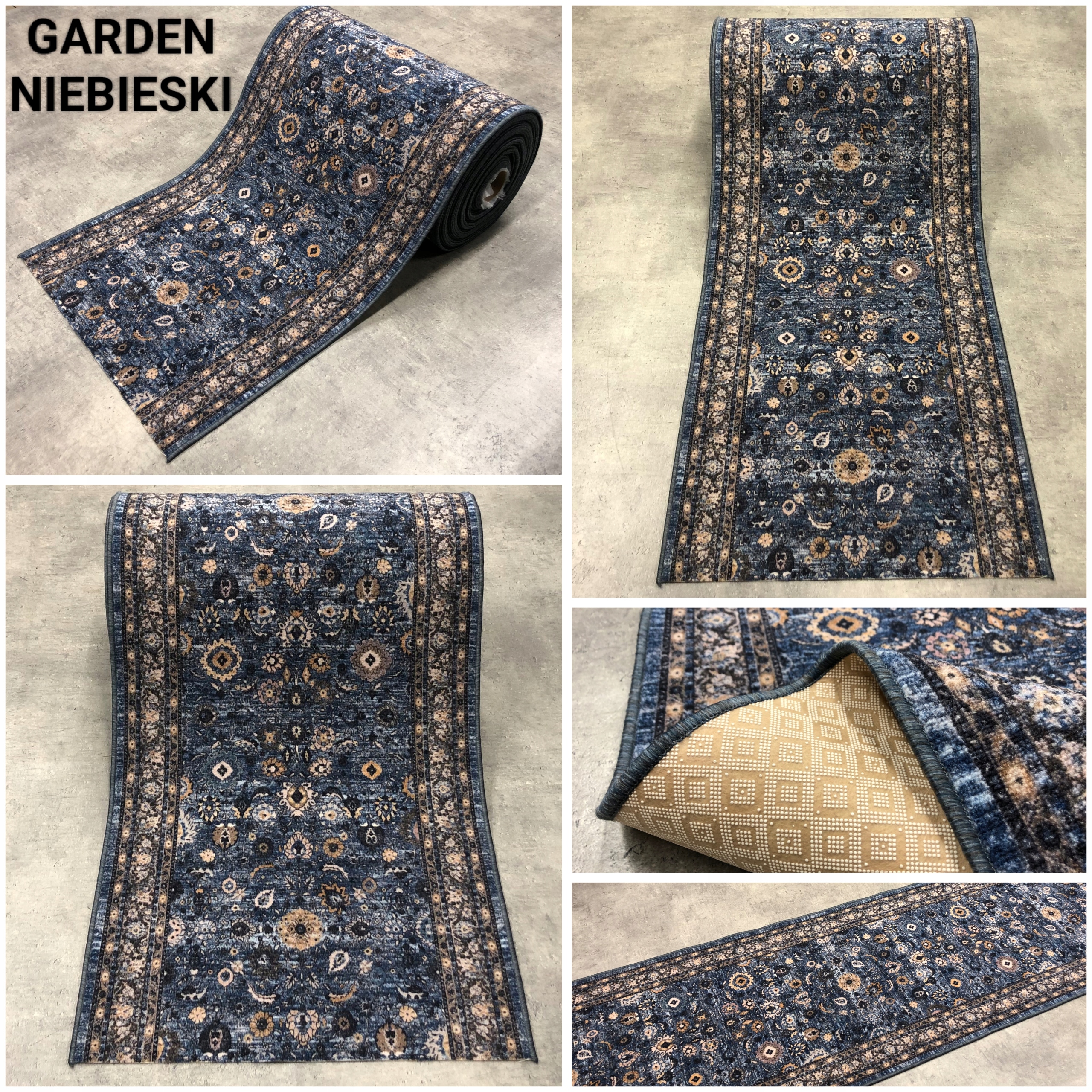 NOWOCZESNY PODGUMOWANY CHODNIK 100cm MIX WZORÓW Grubość 6 mm