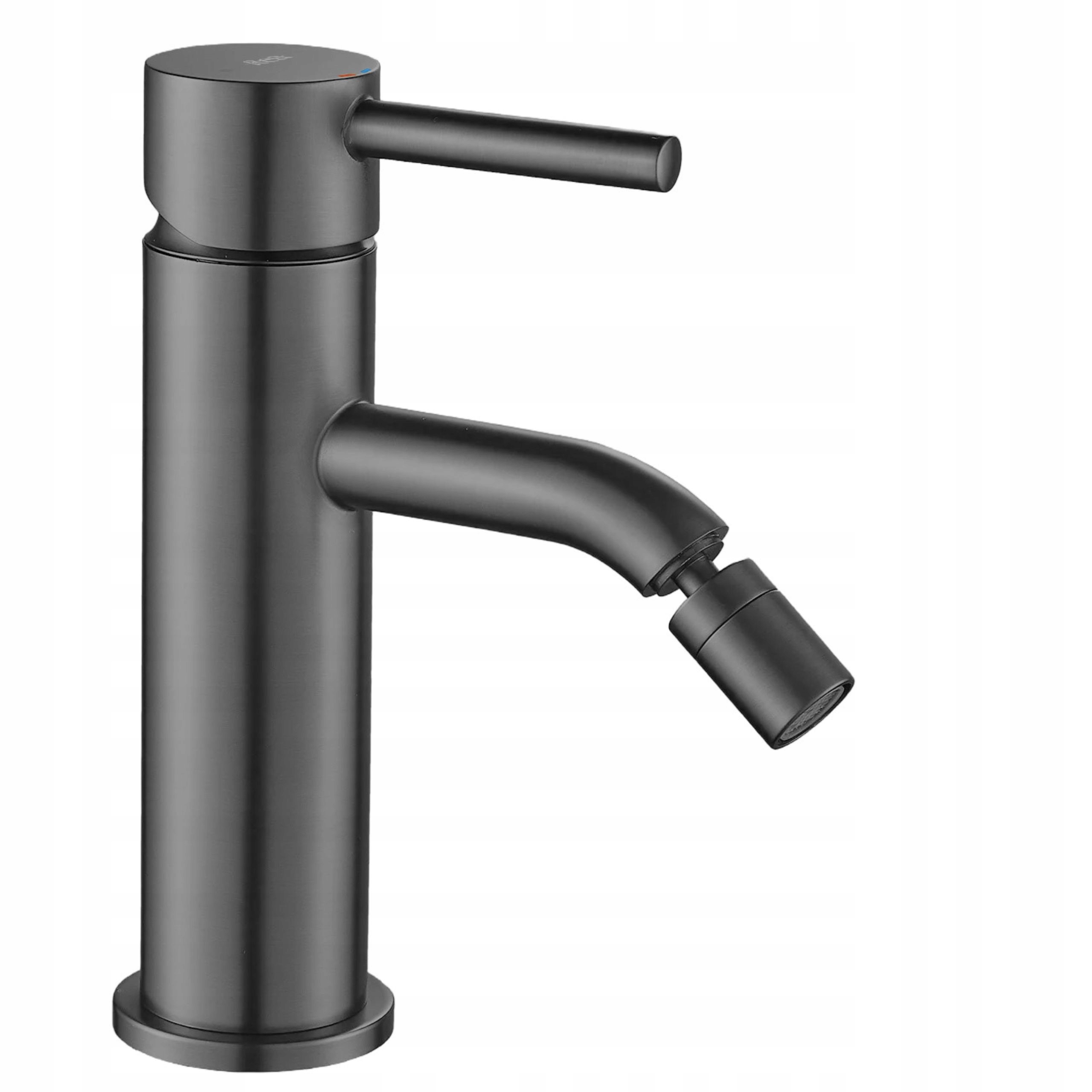 Bidetová Baterie Rea Lungo Titan Stojící Nastavitelná Šedá Moderní