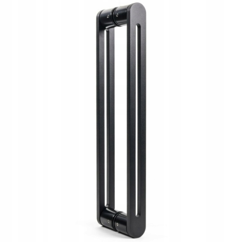 Držák H=450 mm Antaba Oboustranný Černý Dveře Držák Kov Jednoduchý Loft