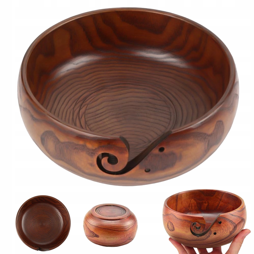 Dřevěná Miska Na Přízi Na Háčkování Šicí Vlny 168-173mm