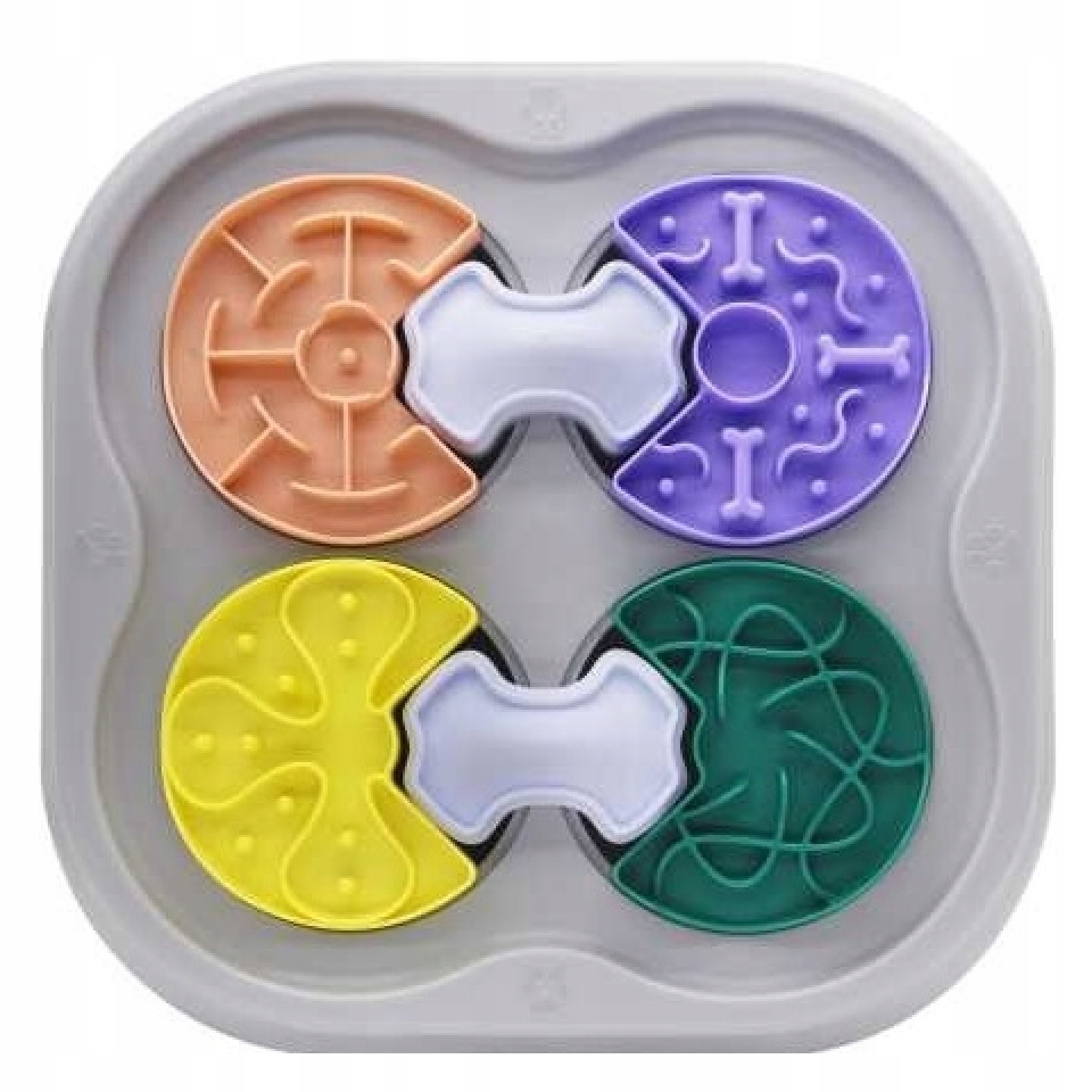 Levně Velká interaktivní hlavolamová hra pro psy – Těžká úroveň, 32,5 cm, Iq Puzzle