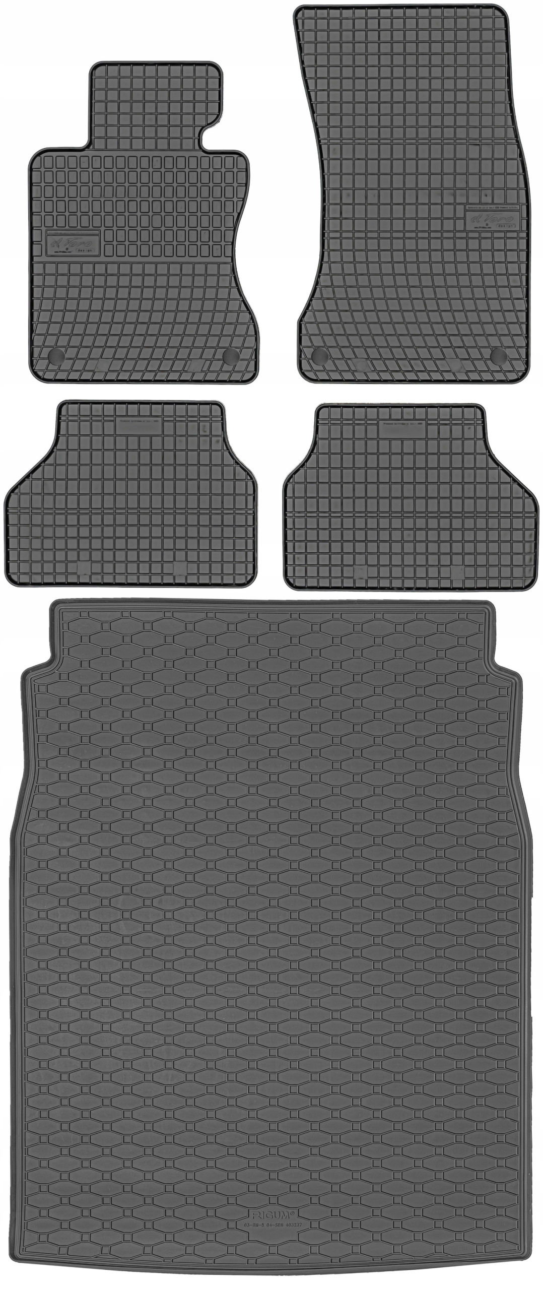 Bmw 5 E60 Sedan 2003-2010 Sada rohoží koberčeky