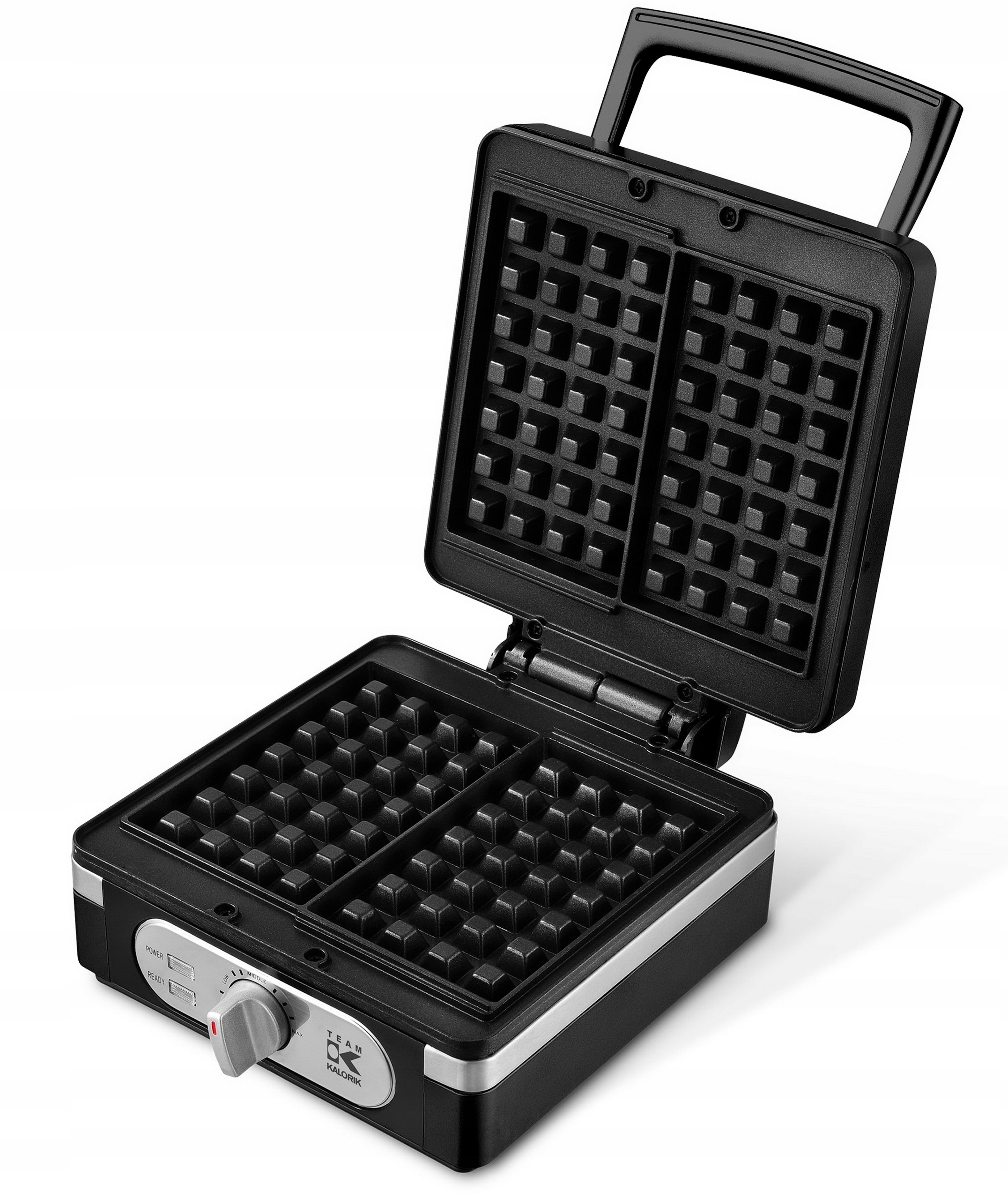 MOCNA Gofrownica METALOWA POWŁOKA NON STICK 1400W GOFRY CHRUPIĄCE EAN (GTIN) 5413346355102