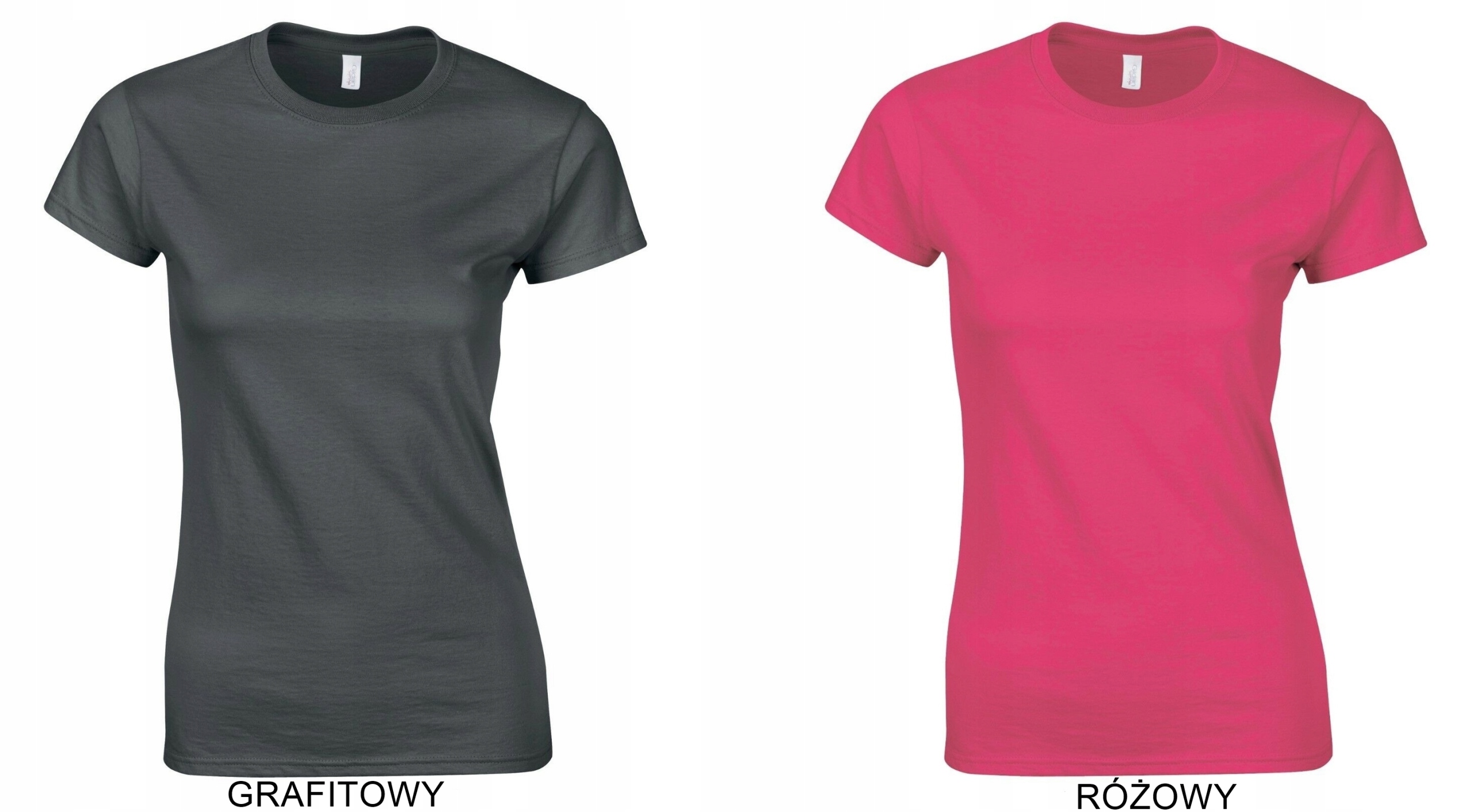 T-SHIRT KOSZULKA damska BAWEŁNA KOLORY RÓM TG1 XL Dekolt okrągły