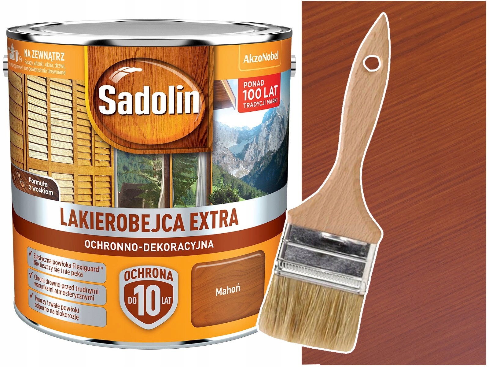 

Sadolin Lakierobejca do drewna Extra Mahoń 2,5L