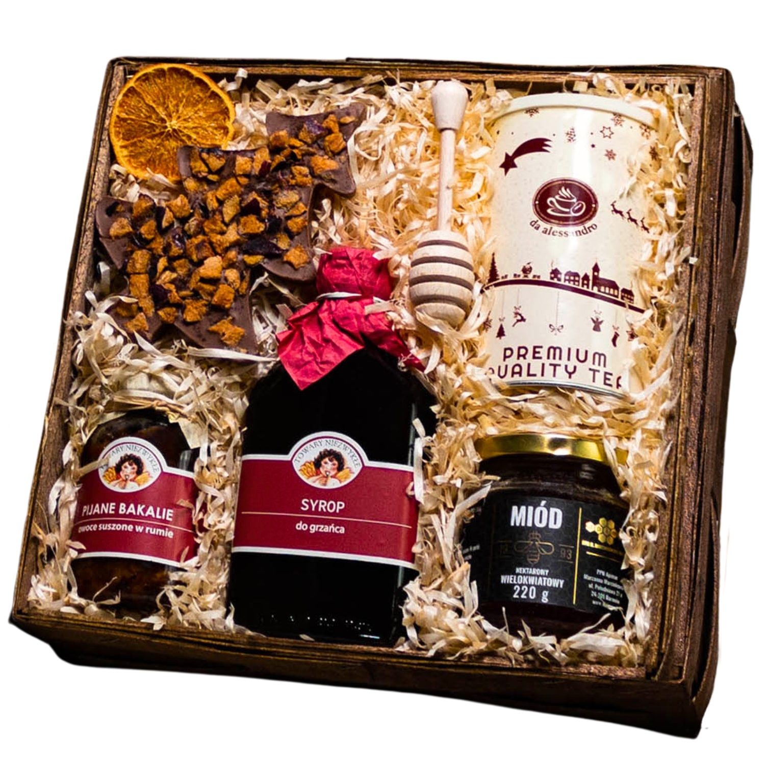 Dárkový a vánoční koš „Basilio“