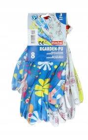 Rękawiczki ogrodowe powlekane poliur RGARDEN-PU r8 Rozmiar M