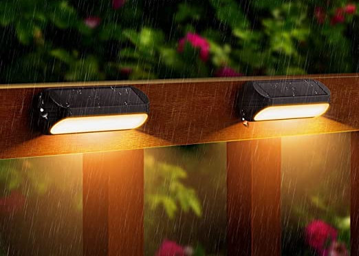 Lampa LED Solarna Oprawa Elewacyjna LED RGB+WW Ścienna Podświetlenie Ogrodu Kształt prostokątny