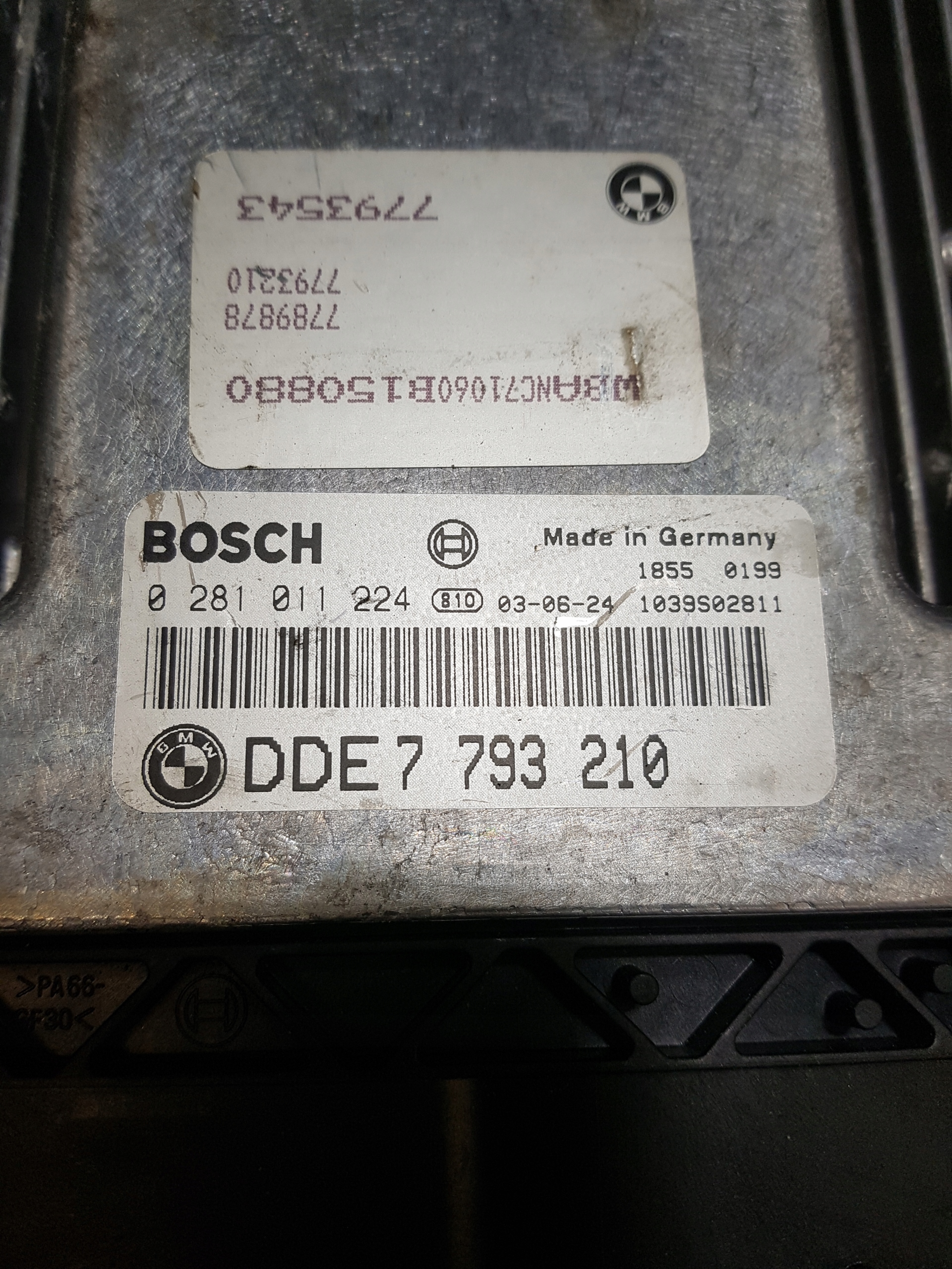 Montaggio STARTOWY IMMO BMW E60 0281011224 3.0D
