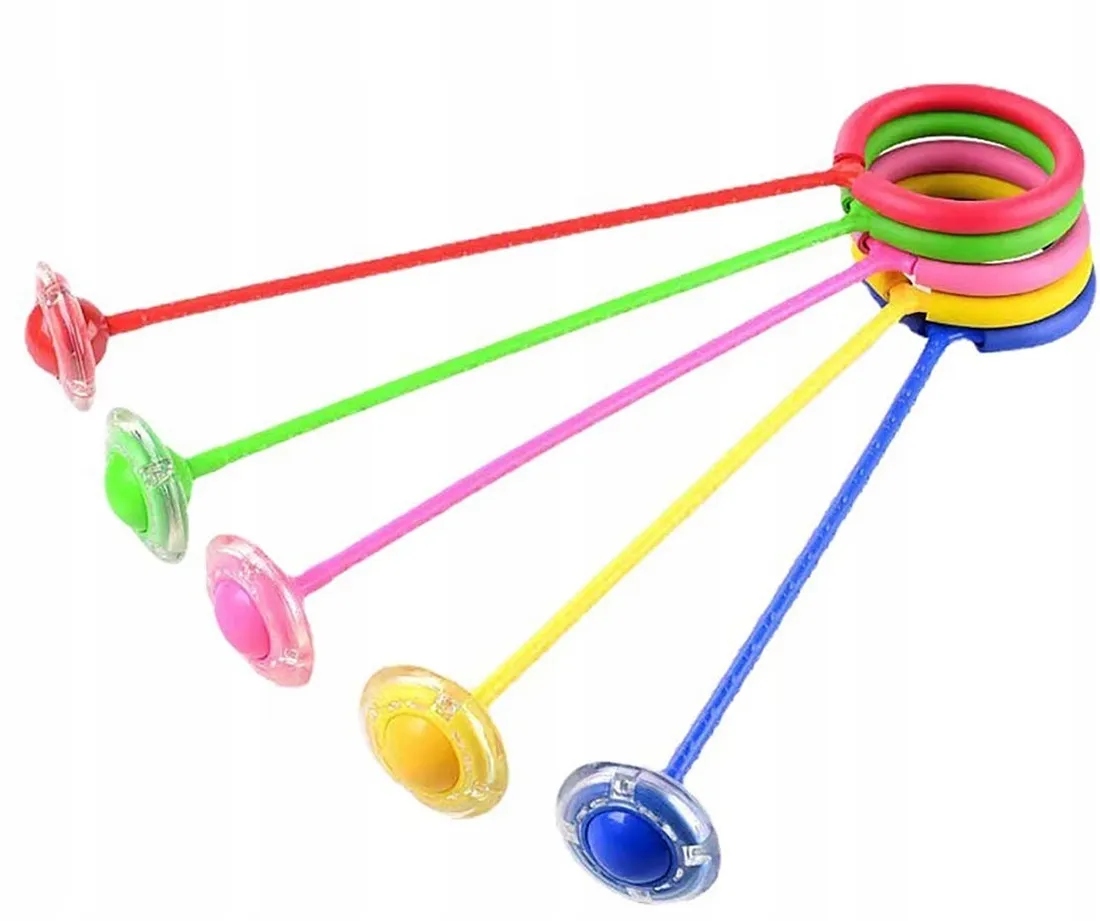 HULA HOP NA NOGĘ SKAKANKA NOŻNA ŚWIECĄCE KÓŁKO FITNESS GIMNASTYKA Marka Norimpex