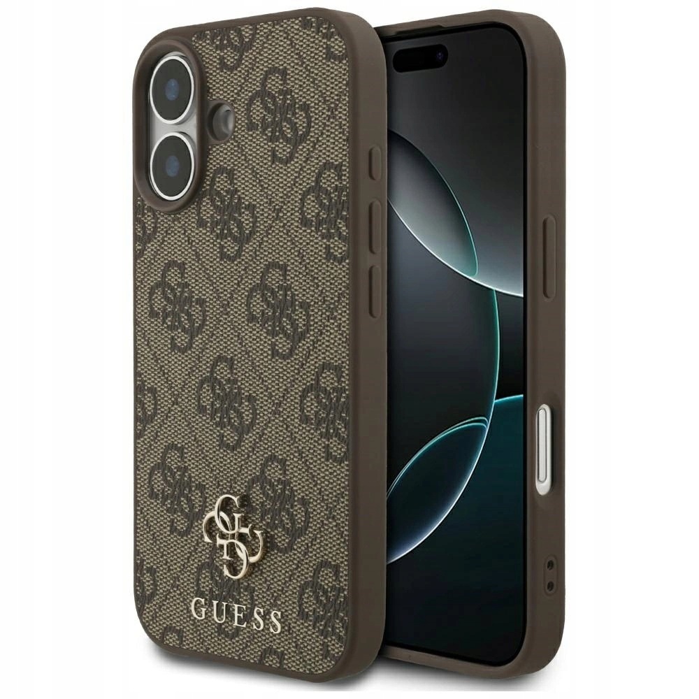 Pouzdro Guess 4G Small Classic Logo MagSafe na iPhone 17 hnědé