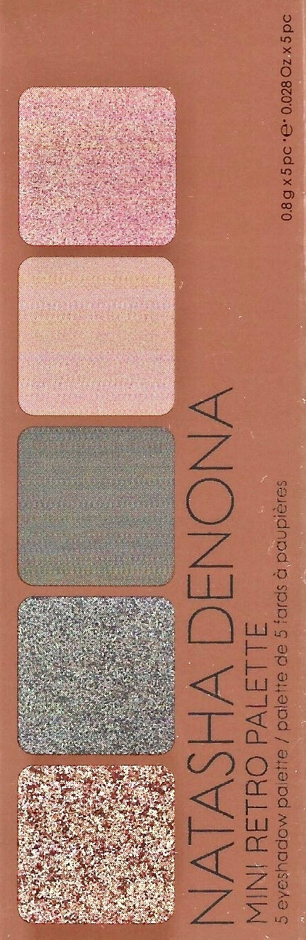 Natasha Denona Mini Retro Eyeshadow Palette 5 odcieni paleta paletka cieni