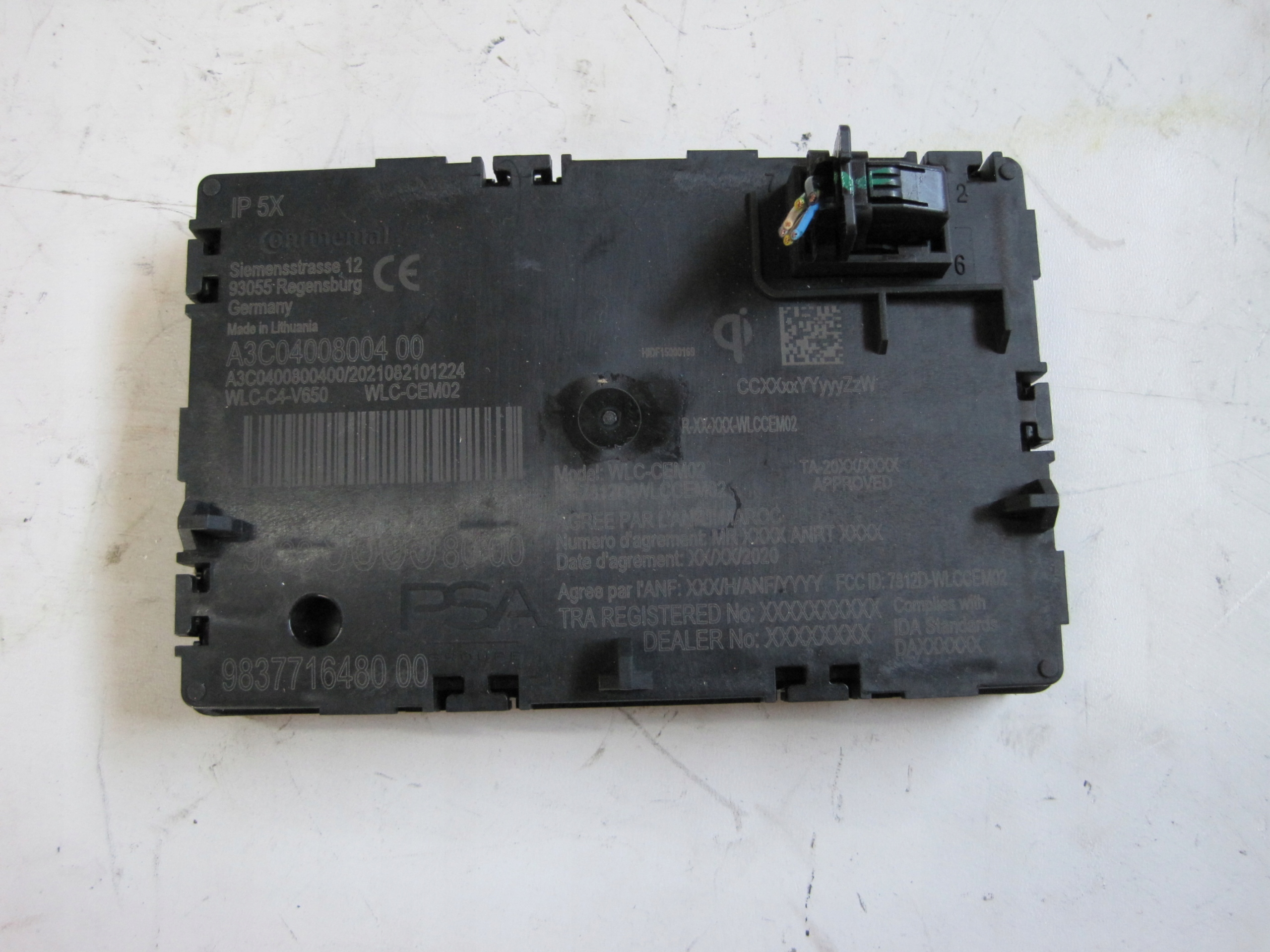 ModuŁ ŁADOWARKI INDUKCYJNEJ CITROEN DS4 II 9833986580