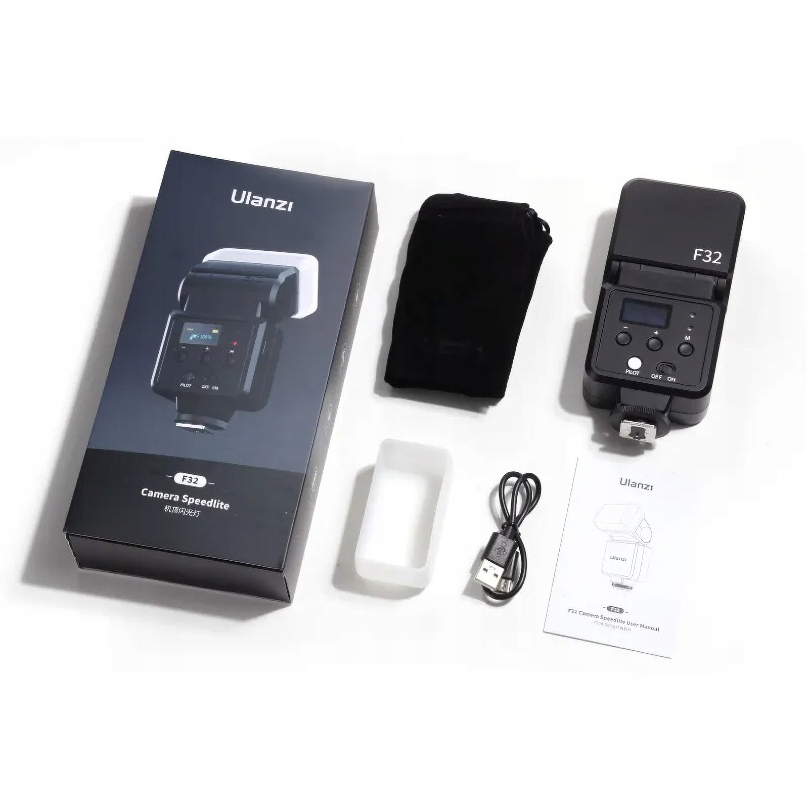 Blesková lampa Ulanzi F32 Stopka Iso GN32 Cct 5600K 1/200-1/10000s Difuzér