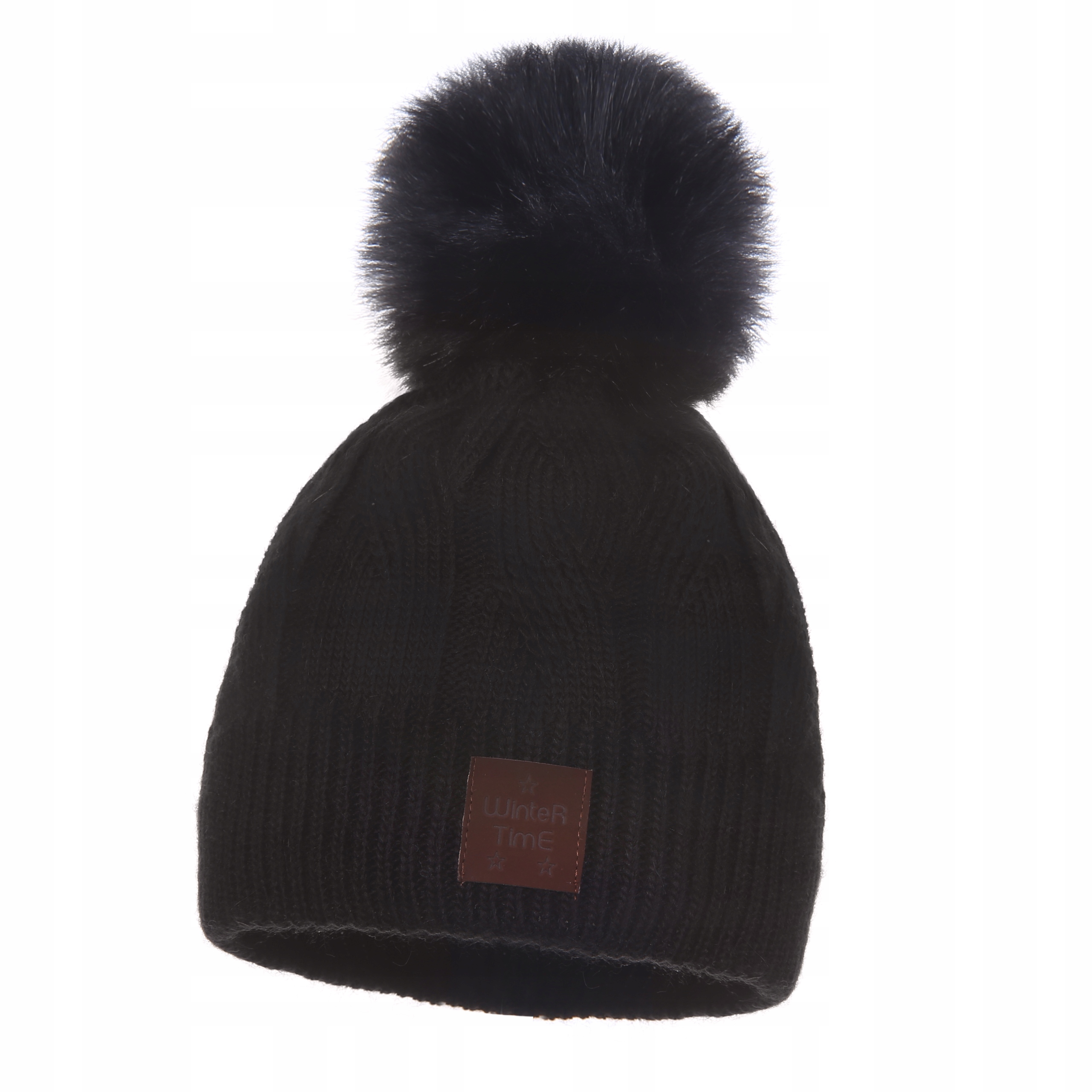 

Polska Czapka Damska Zimowa Z Pomponem Beanie Hat