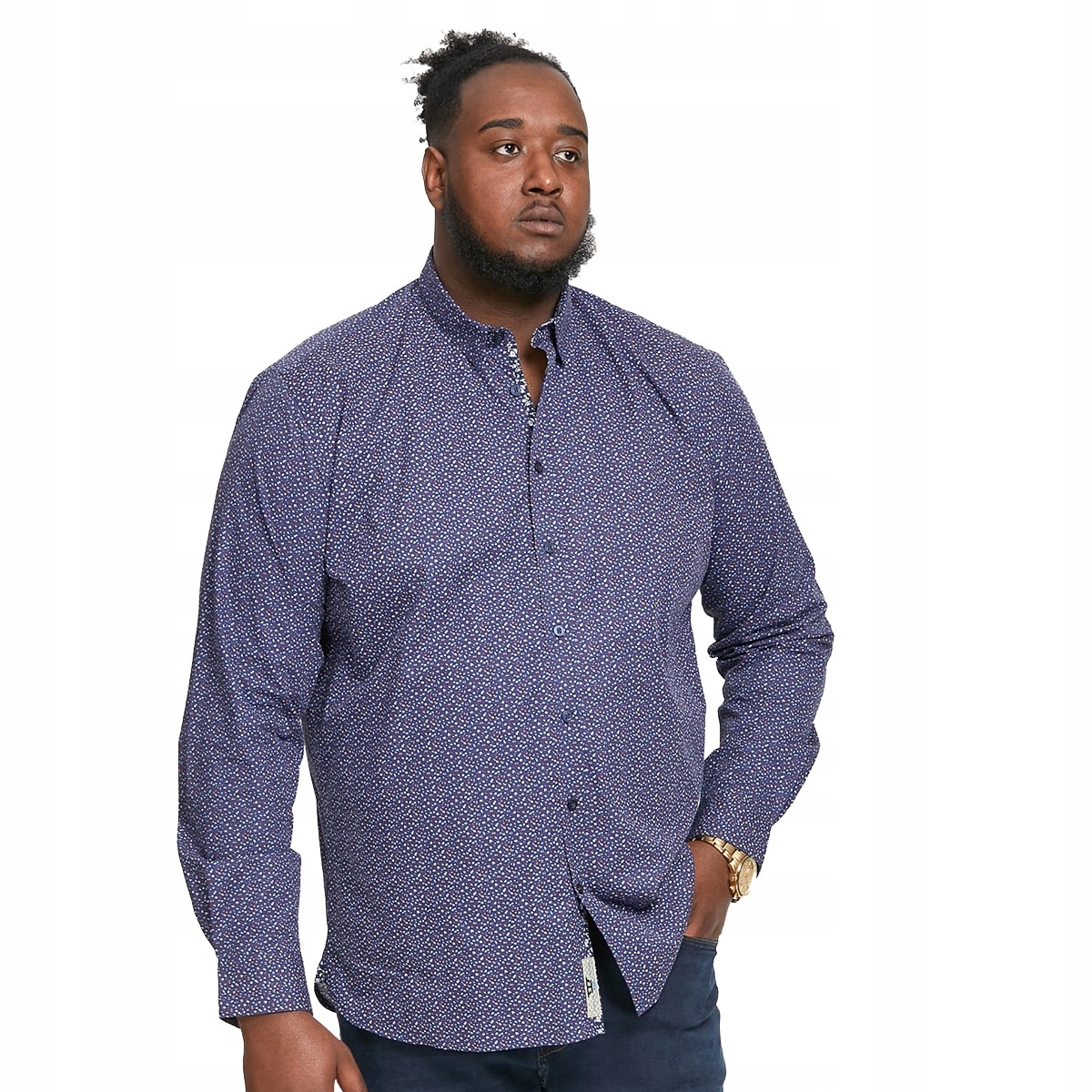 Koszula męska duża wzorzysta Duke Valence 5XL