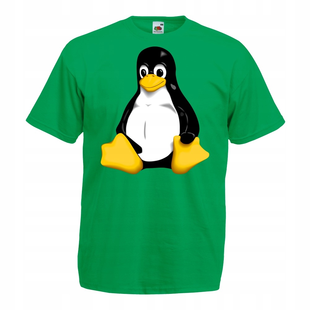 

Koszulka tux pingwin linux M zielona