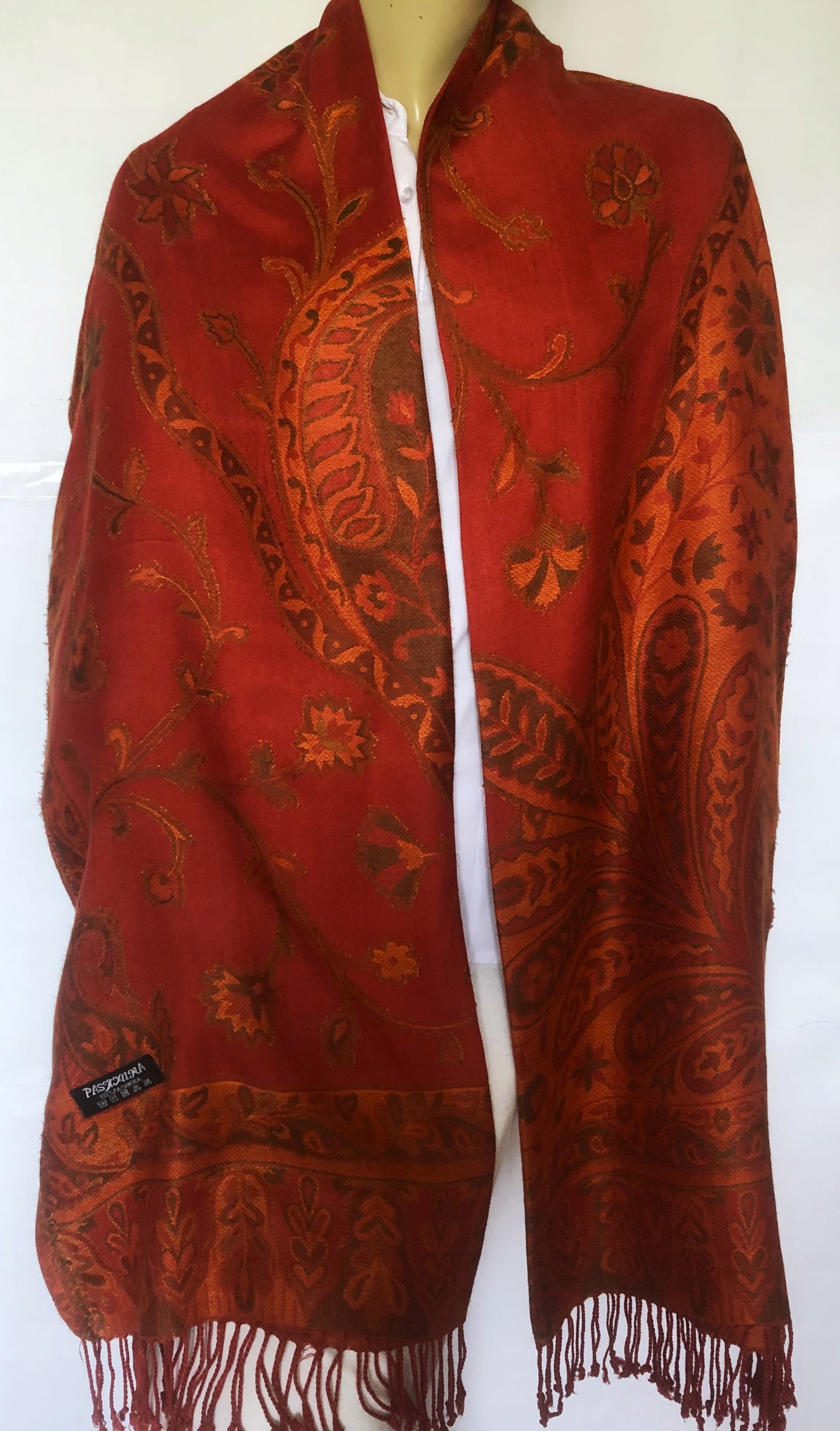 Pashmina szal frędzle 205x72 Marka inna