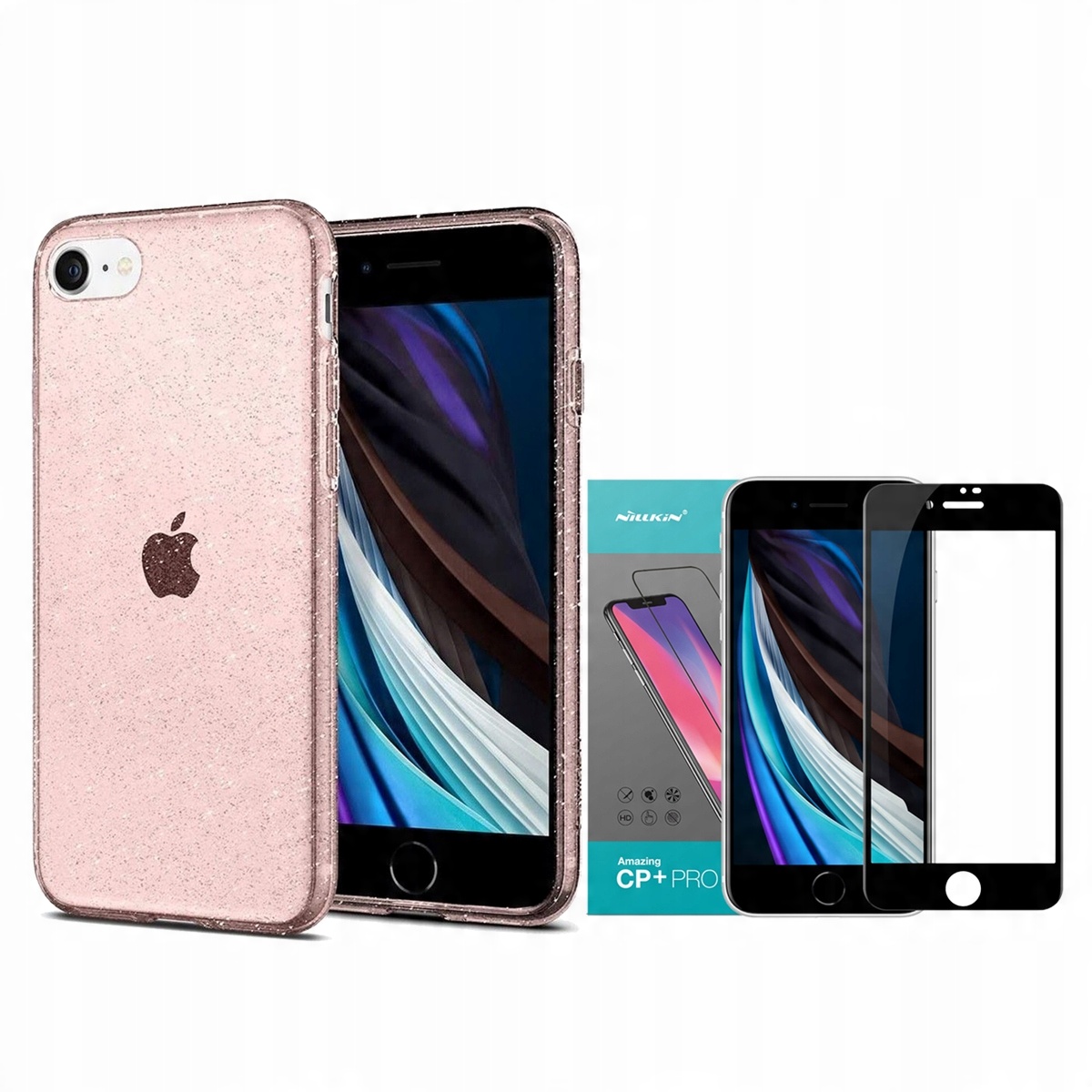 

Spigen Etui Do Iphone 7/8/SE 2020 + Szkło Nillkin
