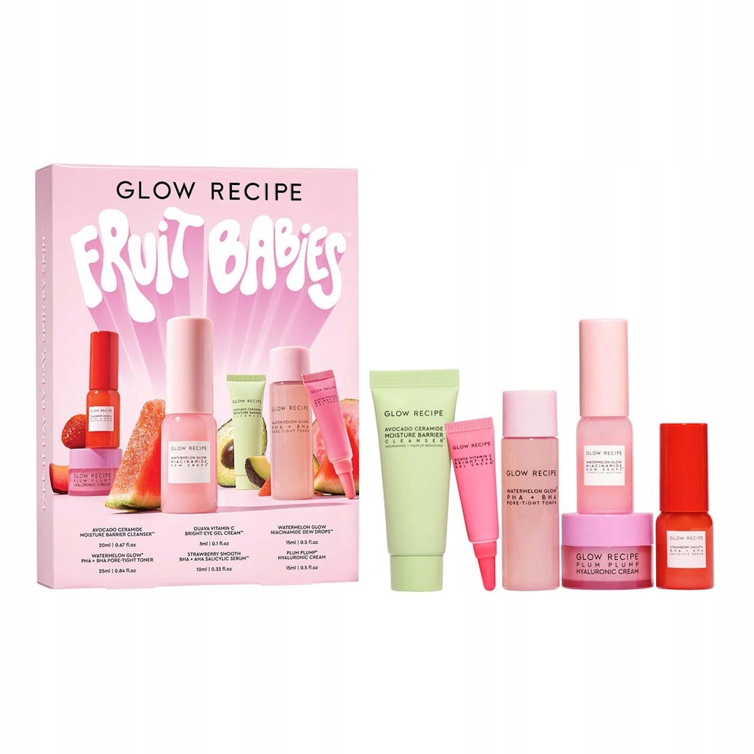 Glow Recipe Fruit Babies Bestsellerowy Zestaw Watermelon Glow Dew Drops
