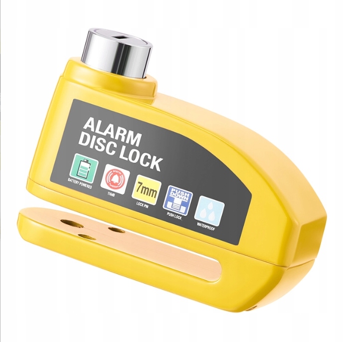 Blokování náboje s alarmem 110 dB Alarm, Vodotěsné, Moto/Kolo