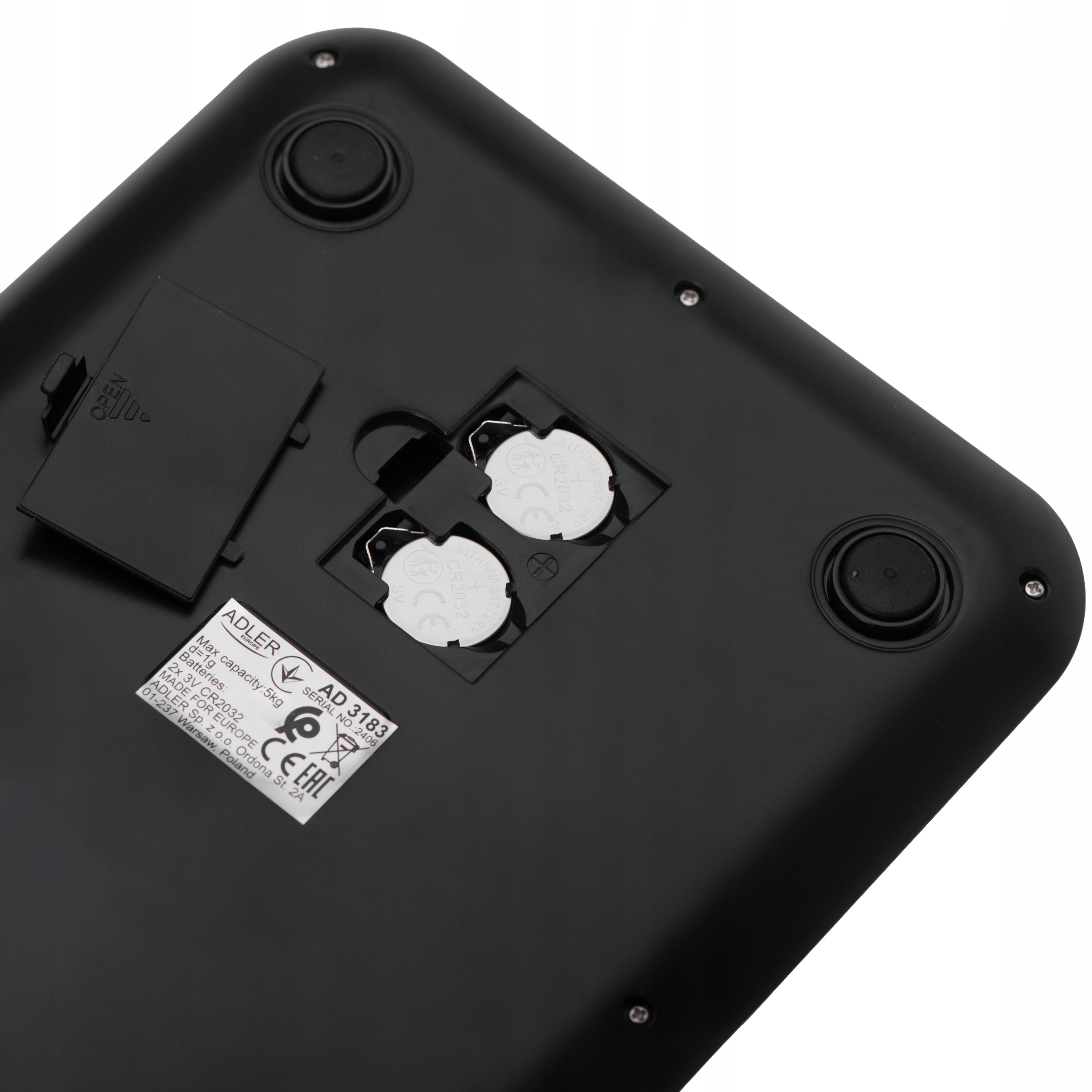 Waga kuchenna Adler AD 3183 - 5kg, dokładność 1g, podświetlany LCD