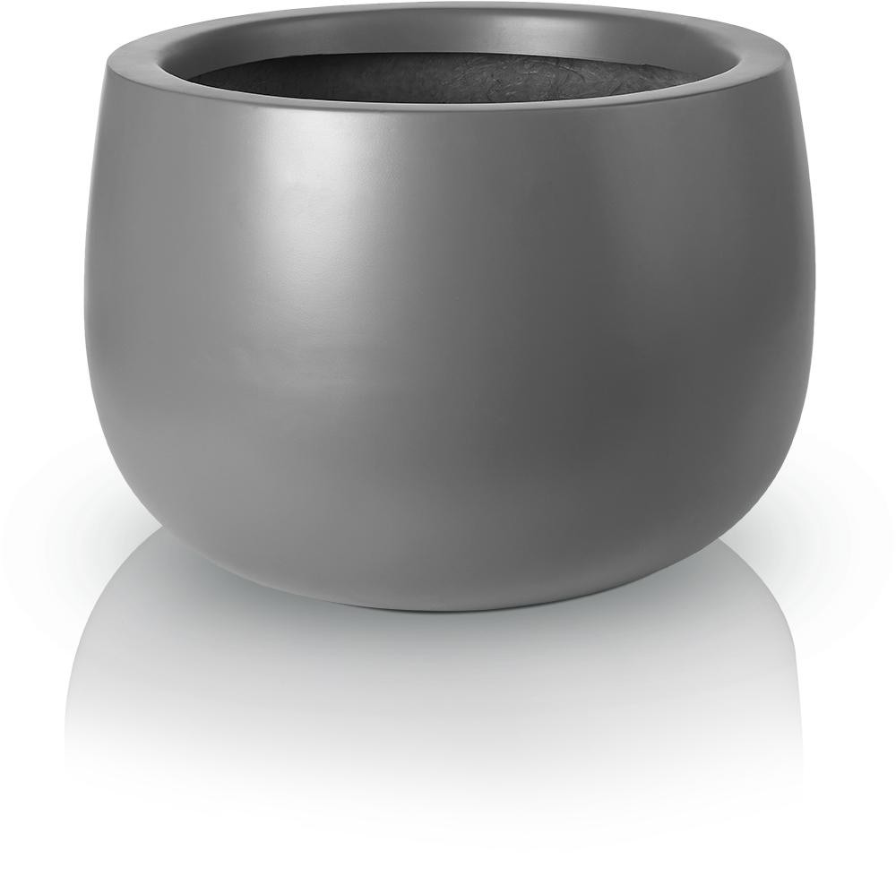 Kvetináč zo sklenených vlákien sivý grafit 45 cm x 45 x 32 cm Polnix 95.023.45