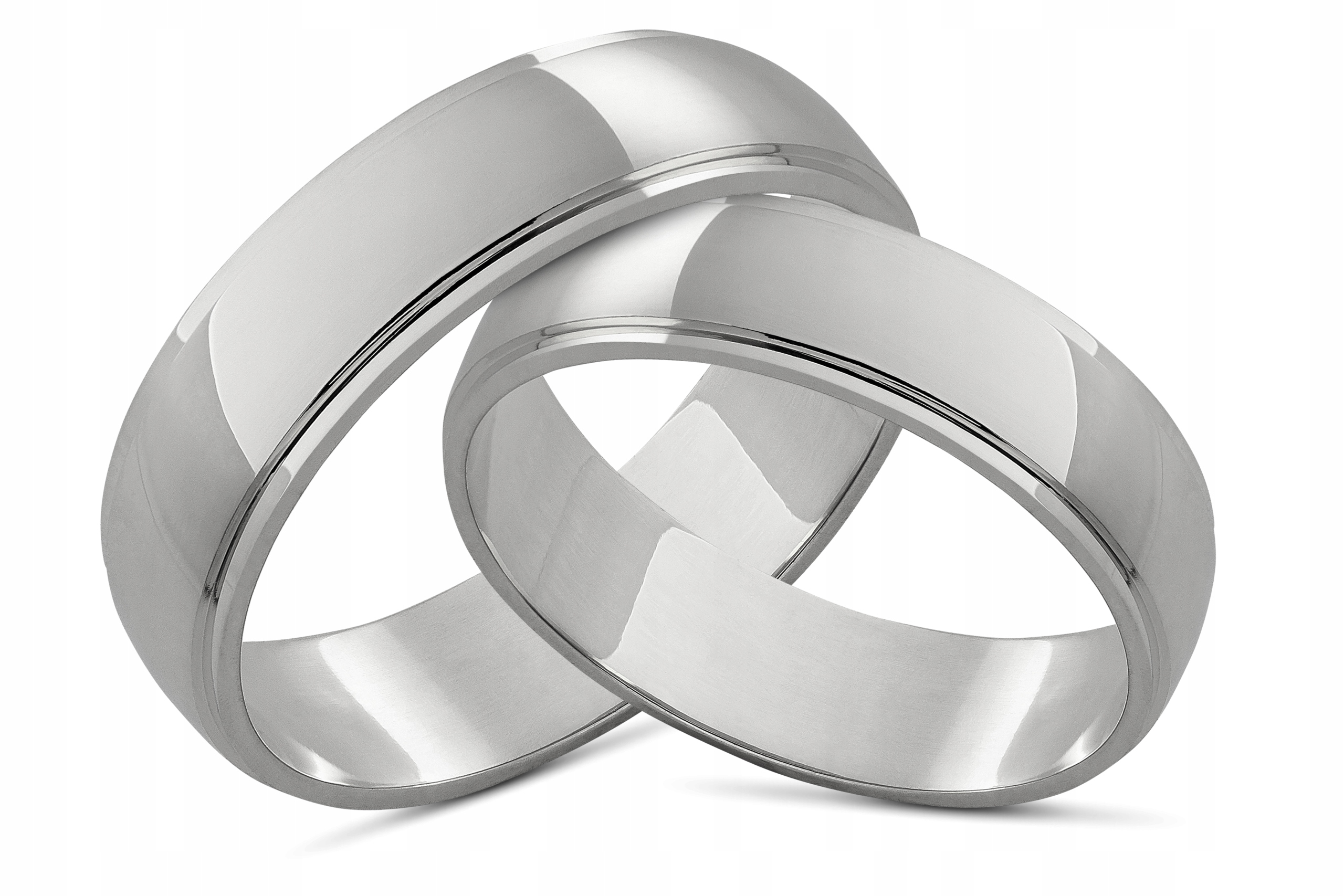 Stříbrné snubní prsteny 925+GRAVÍROVÁNÍ 5OB45 bezešvé Svatba