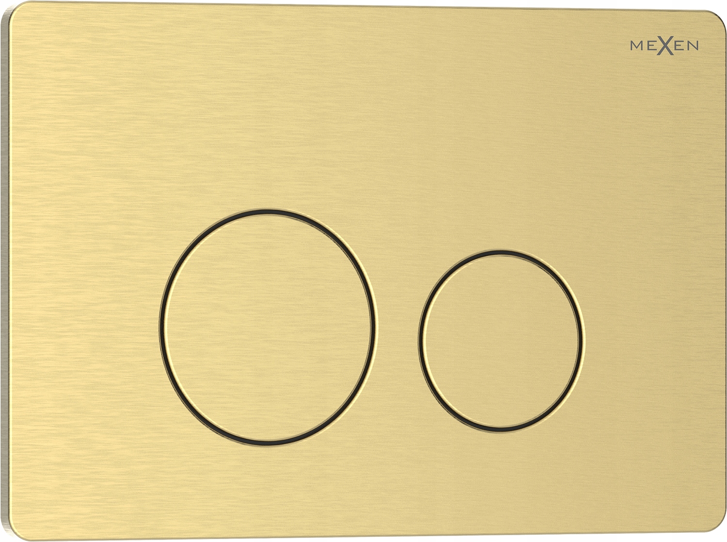 Mexen Tex 06 Tlačítko Pro Wc Stojan Nerezová Ocel Zlatý Kartáčovaný