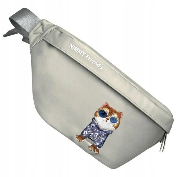 Taška přes rameno Nimmy Crossbody Glasses Cool Cat šedá