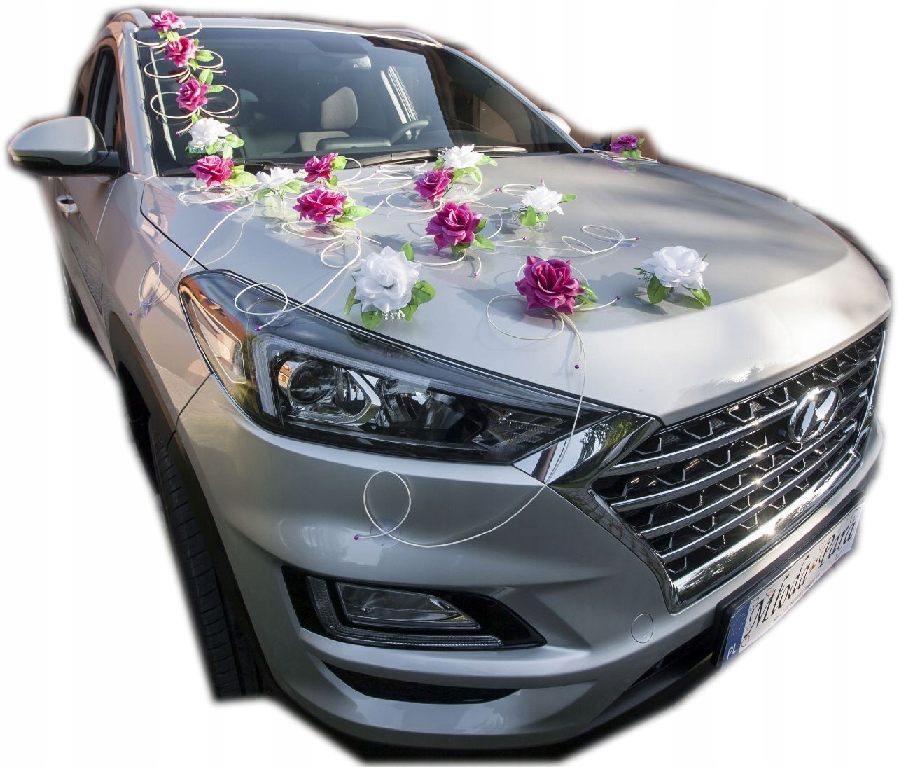 Dekoracja samochodu STROIK ozdoby na samochód ślub