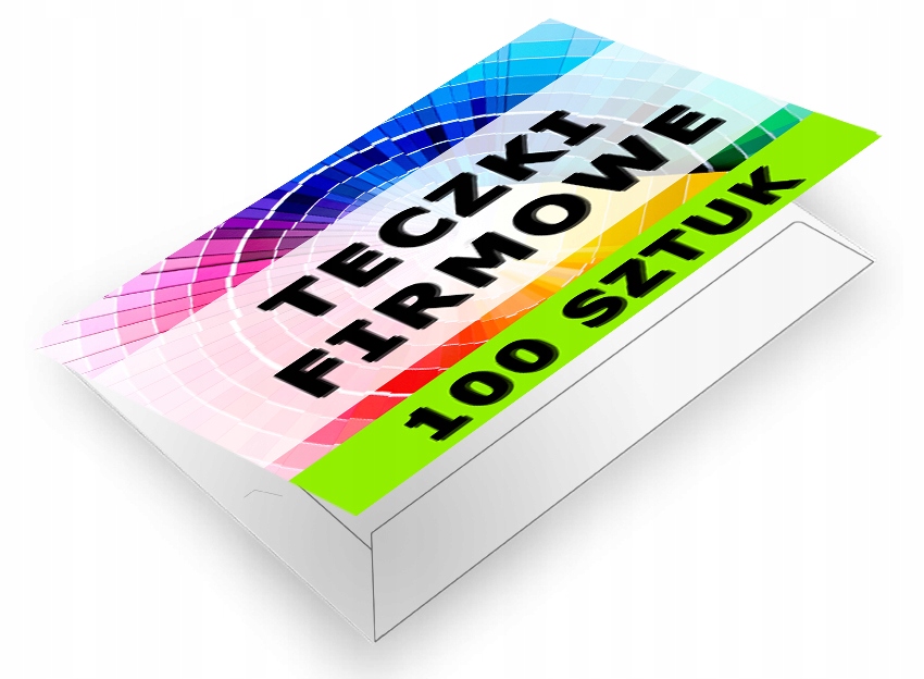 TECZKI FIRMOWE 100 szt POJEMNE GRZBIET 5mm